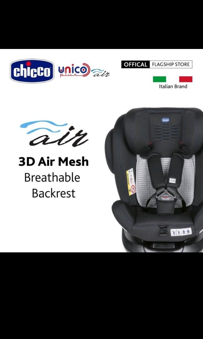 Chicco Unico Plus Air 360 Spin IsoFix Baby Car Seat(ECE R44/04), Babies