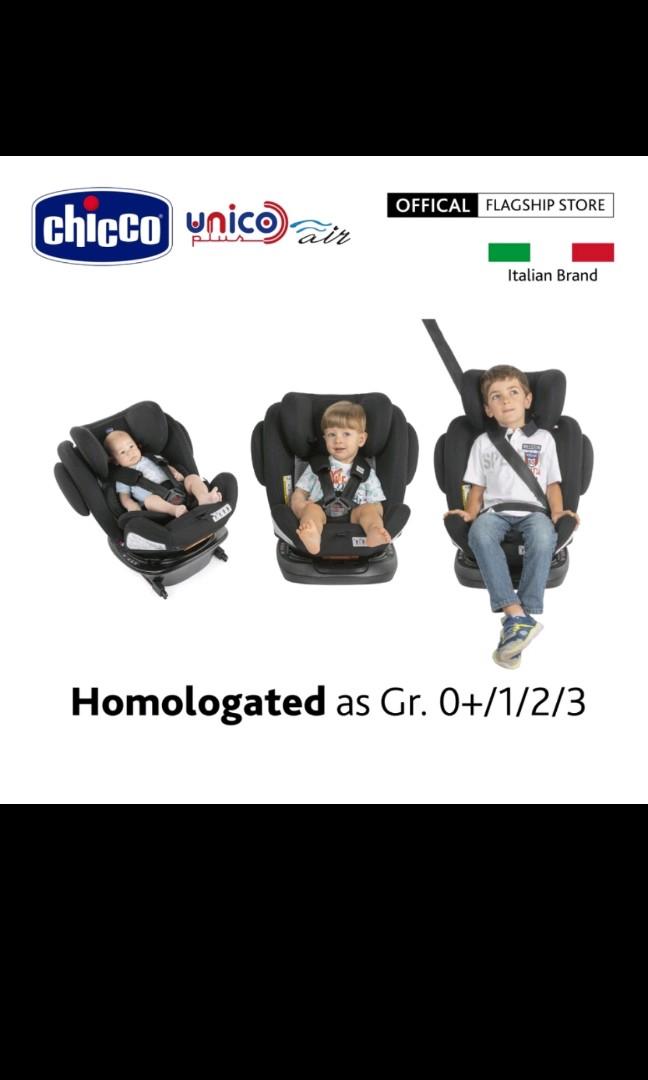 Chicco Unico Plus Air 360 Spin IsoFix Baby Car Seat(ECE R44/04), Babies