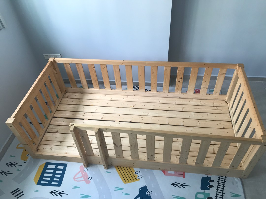 Children Bed Toddler Kids Wooden Bed Customised, Babies & Kids, Baby