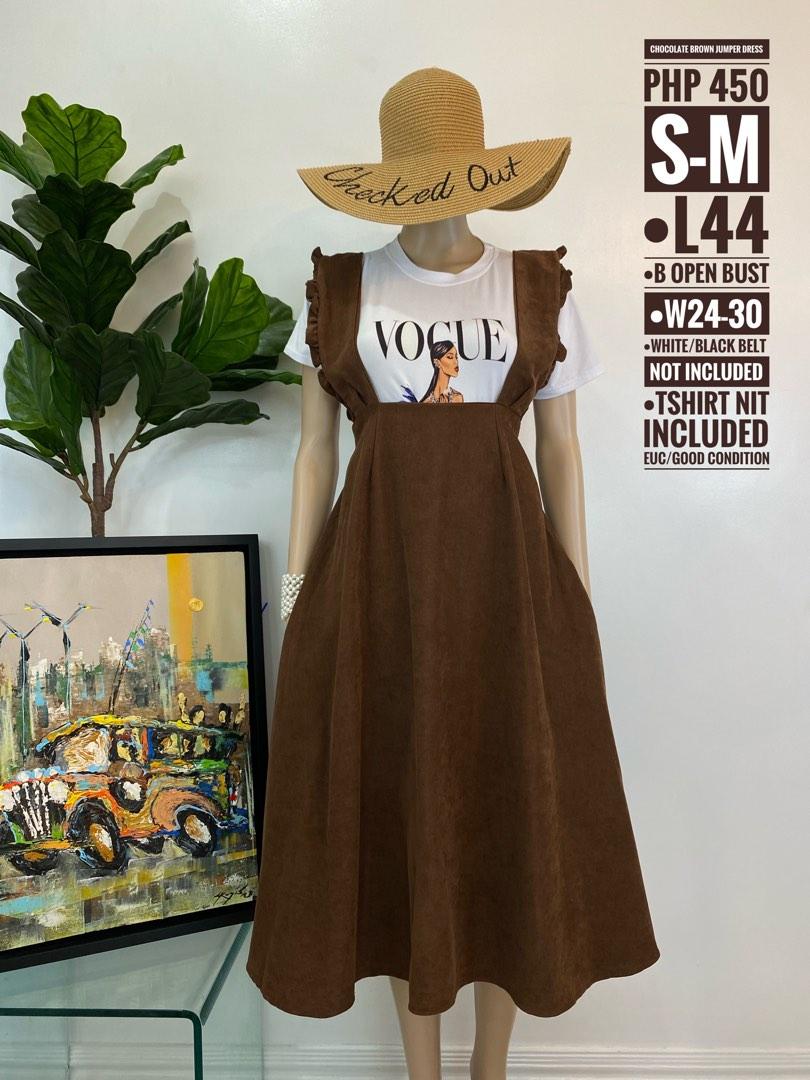 CHOCOLATE BROWN FLOWY JUMPER MAXI DRESS 