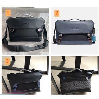 Coach authentic leather sling bag men
