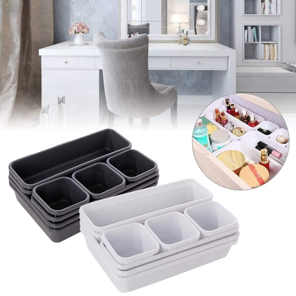 Drawer Storage box set (Category: Storage Boxes & Baskets) located in Mandaluyong City. Submitted by shopmla (Listing ID 1183065483, Image 1). Description: 8pcs Creative Free Combination storage Php 250. Plastic Storage Drawer Storage Box Cosmetic Sf applies COD Lalamove Gcash Bpi family.