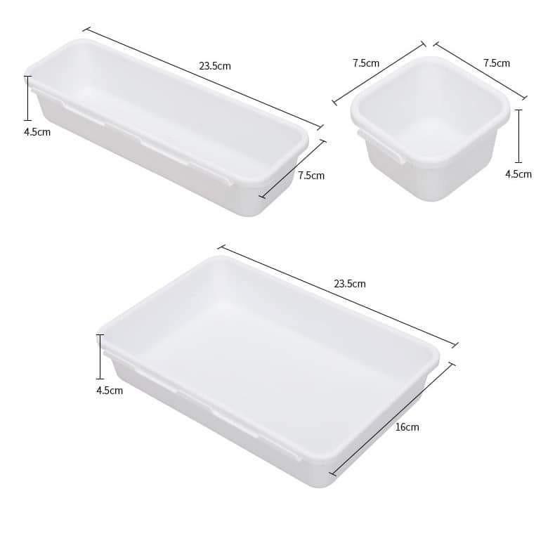 Drawer Storage box set (Category: Storage Boxes & Baskets) located in Mandaluyong City. Submitted by shopmla (Listing ID 1183065483, Image 3). Description: 8pcs Creative Free Combination storage Php 250. Plastic Storage Drawer Storage Box Cosmetic Sf applies COD Lalamove Gcash Bpi family.