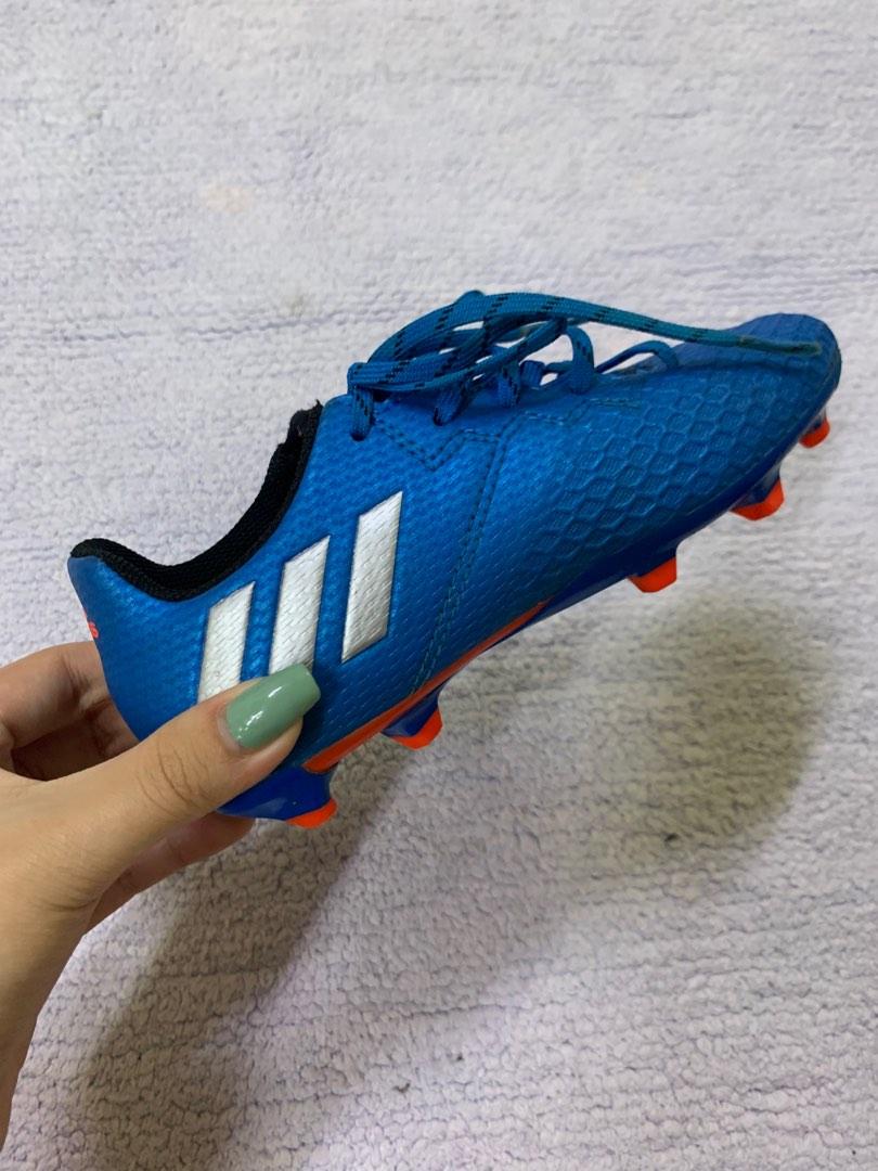 E29 adidas Messi 16.3 football sneaker blue lace up shoe Babies