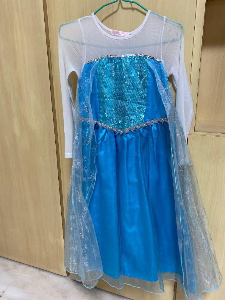 Elsa Frozen Girl Dress (57yo), Babies & Kids, Babies & Kids Fashion on