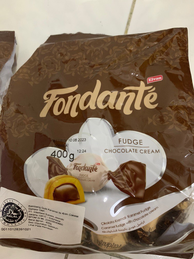 Elvan Fondante Fudge Chocolate Caramel 400gr, Makanan & Minuman, Snek