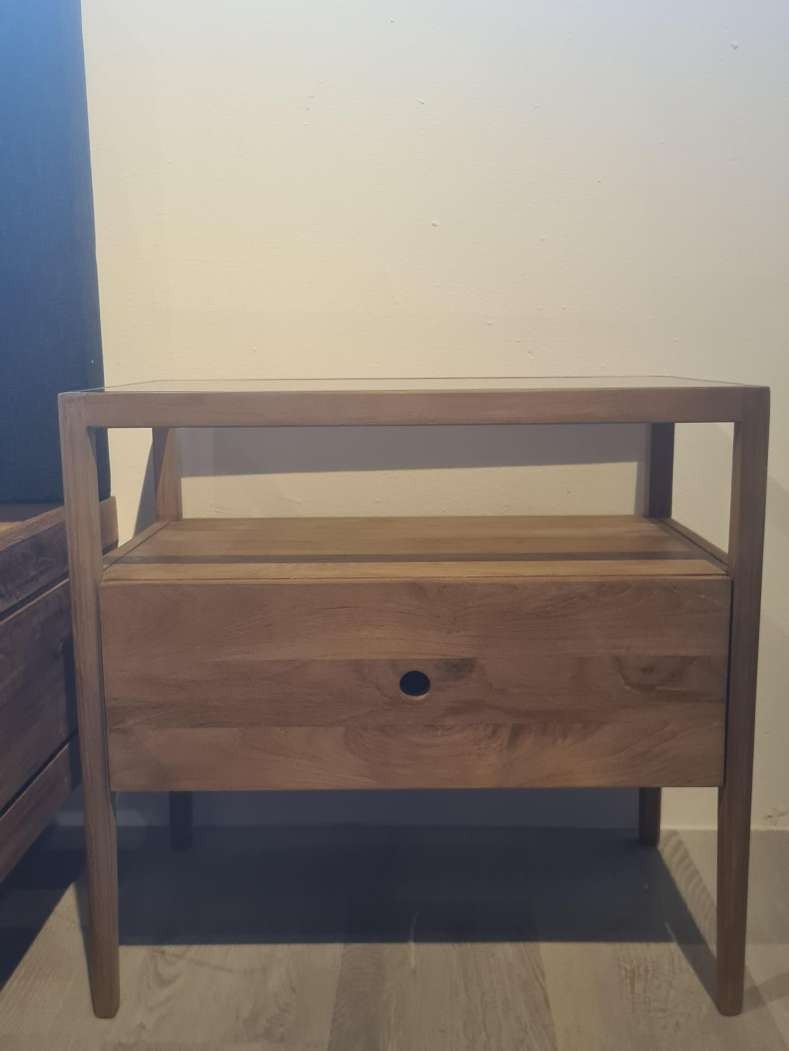 Ethnicraft Teak Spindle Nightstand, Furniture & Home Living