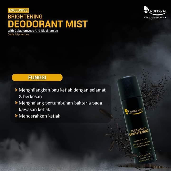 ExcLusive Brightening Deodorant Mist with GaLactomyces & Niacinamide