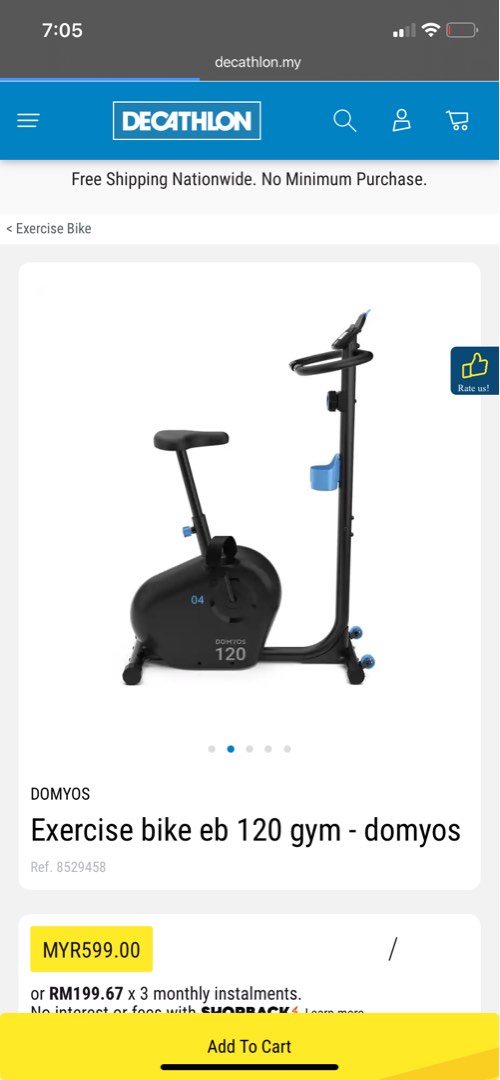 Domyos exercise bike on sale eb 120 review