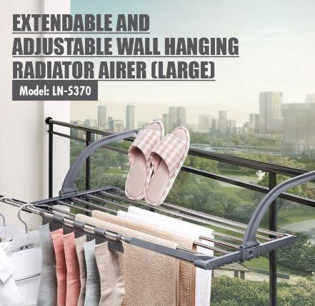 Extendable and Adjustable Wall Hanging Radiator Airer Large HKS1735 Furniture Home Living Furniture Shelves Cabinets Racks on Carousell