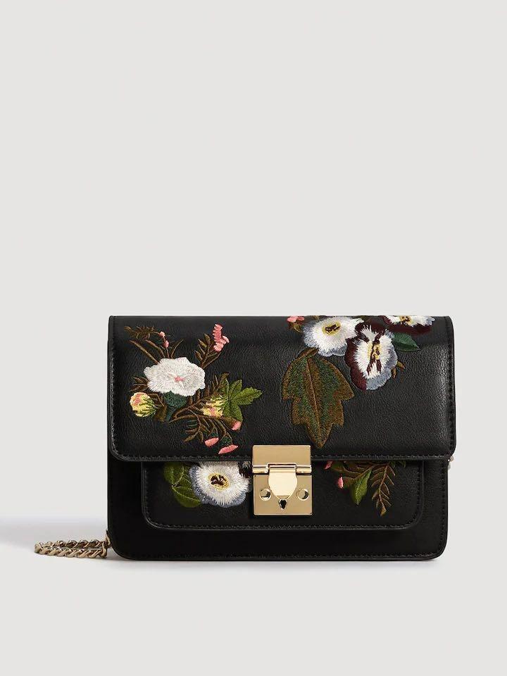 Floral Embroidery Bag Woman Mango Women s Fashion Bags