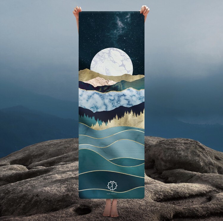 Flow Manila Yoga Mat Suede, Sports Equipment, Exercise & Fitness