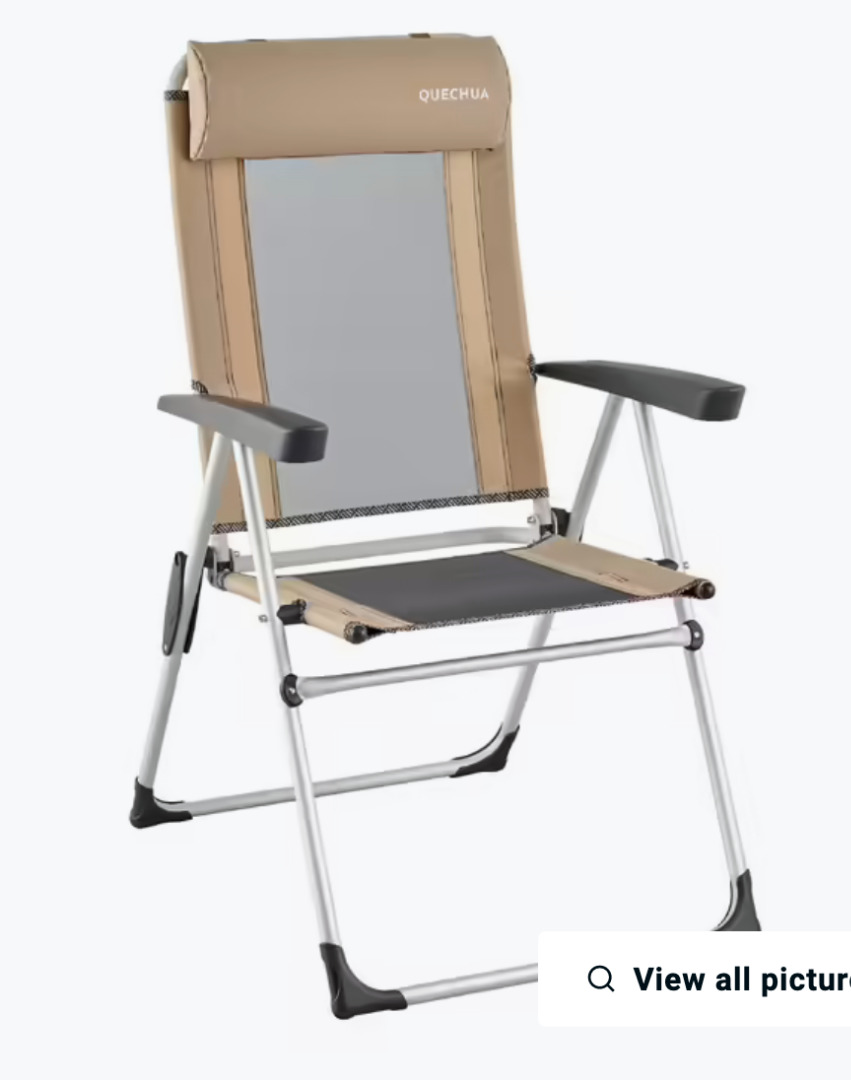 Foldable chair, Nature Hiking Reclinable Comfort Armchair Quechua