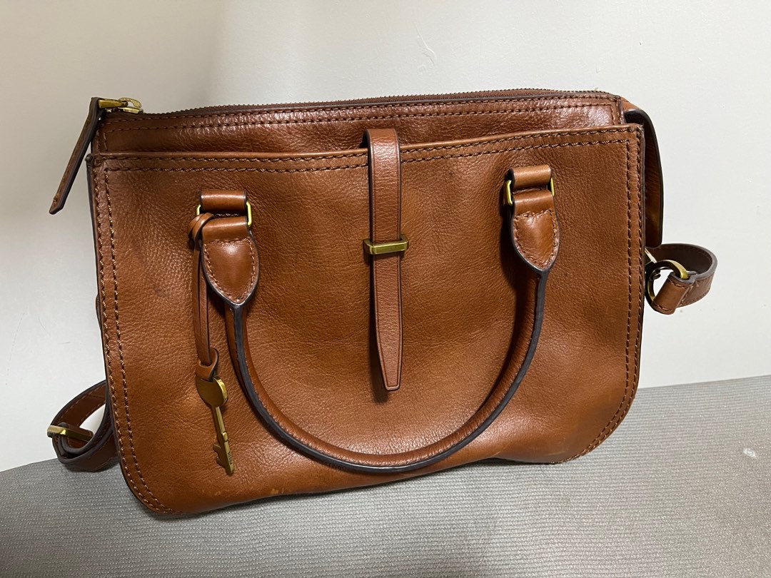 Fossil Ryder Satchel Medium in Brown preloved