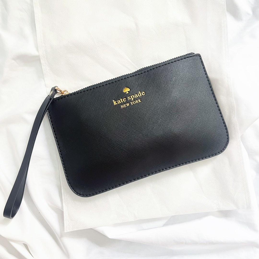 Free Shipping* Kate Spade New York Classic Black Pouch, Women's Fashion,  Bags & Wallets, Purses & Pouches on Carousell