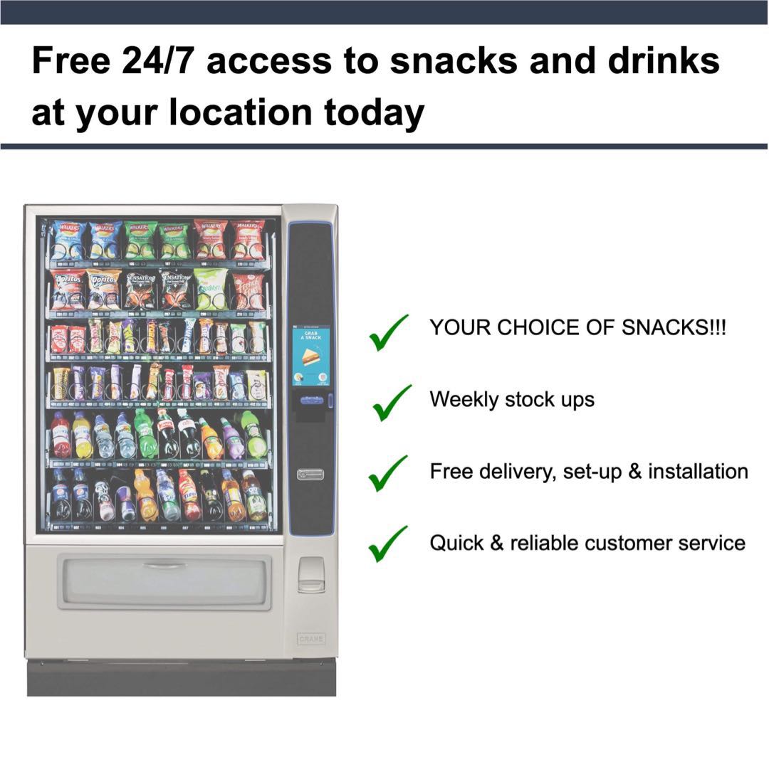 Free vending machine at your location, TV & Home Appliances, Kitchen