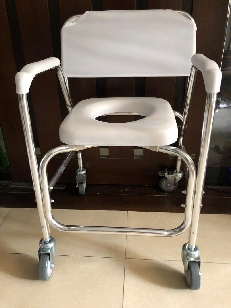 Genuine Branded DMI Rolling Shower Chair, Over the Toilet Commode