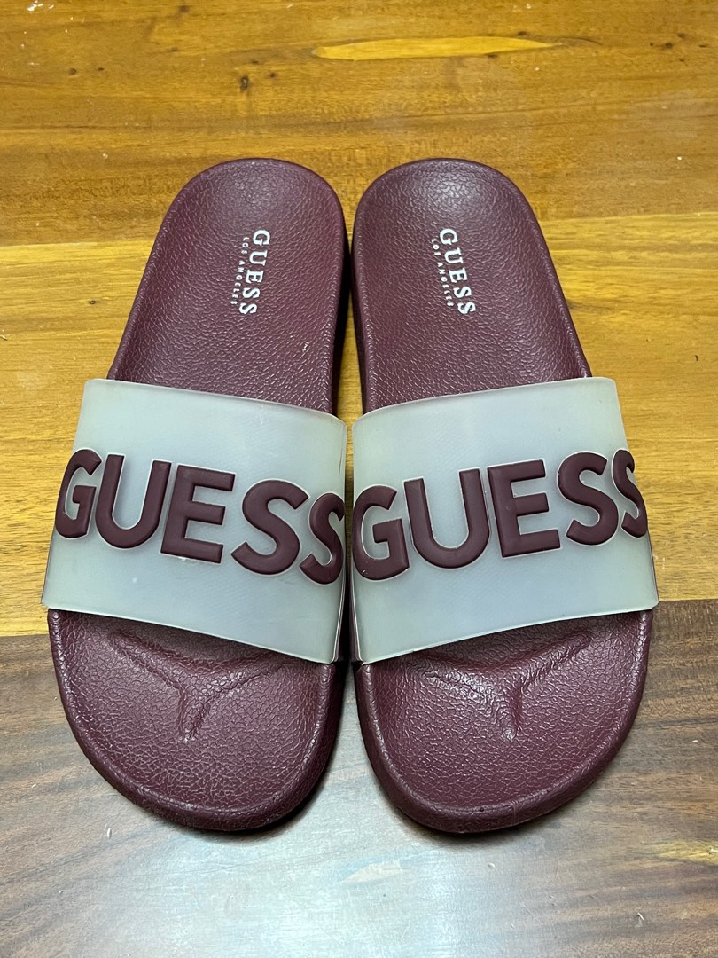 Guess Slides womens 7, Women's Fashion, Footwear, Flats & Sandals on