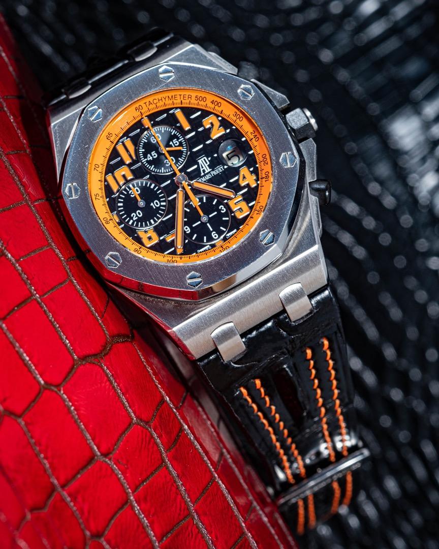 Royal oak offshore leather strap hotsell