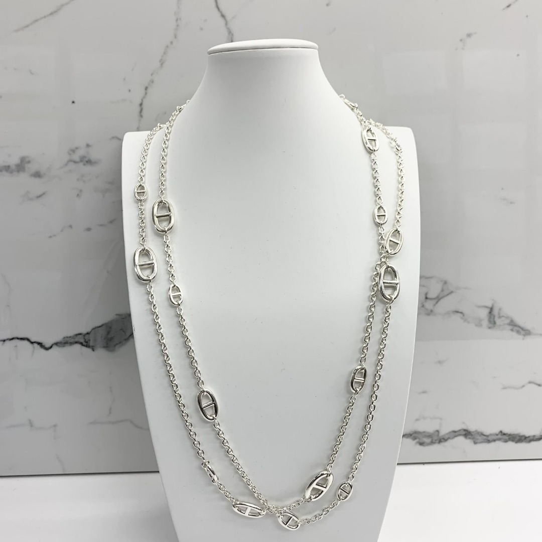 Hermes pearl necklace store