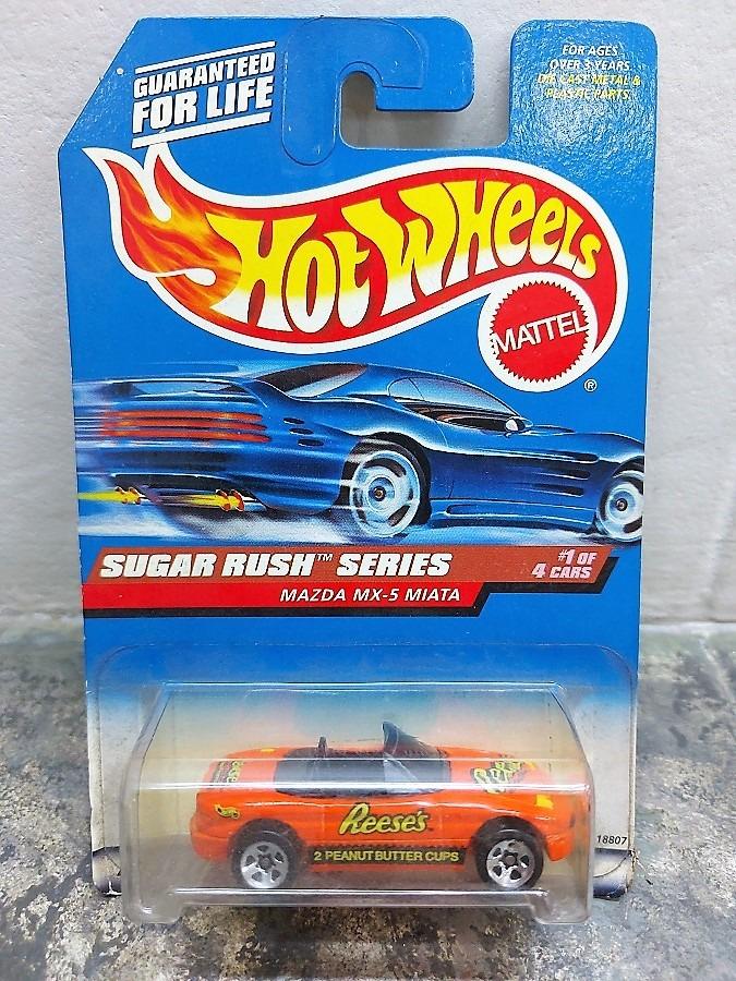 Hot Wheels Mazda Miata - loose lot of 4 incl Getty Promo & Sugar