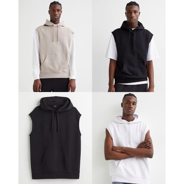 H&m sleeveless hoodie cheap