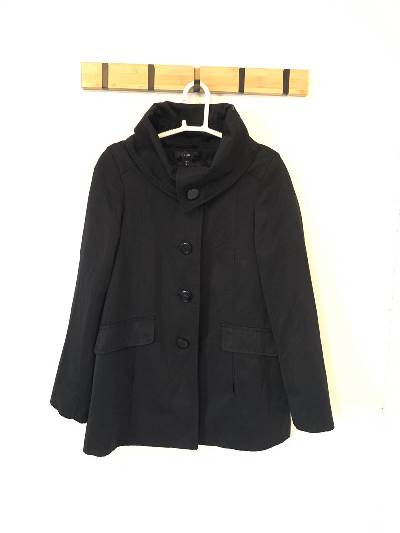 H&M Trench Coat Peacoat, Women's Fashion, Coats, Jackets and Outerwear