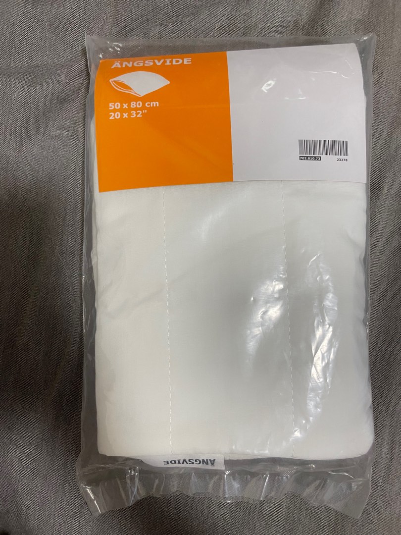 Ikea ANGSVIDE Pillow Protector Cover Queen 20 x 30" white NEW, 傢俬＆家居, 床