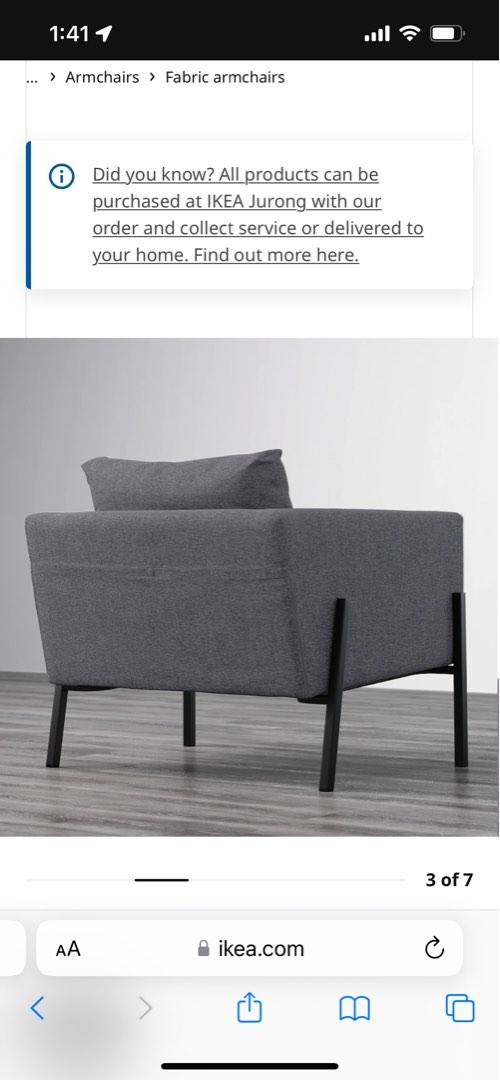 IKEA armchair KOARP, Furniture & Home Living, Furniture, Chairs on