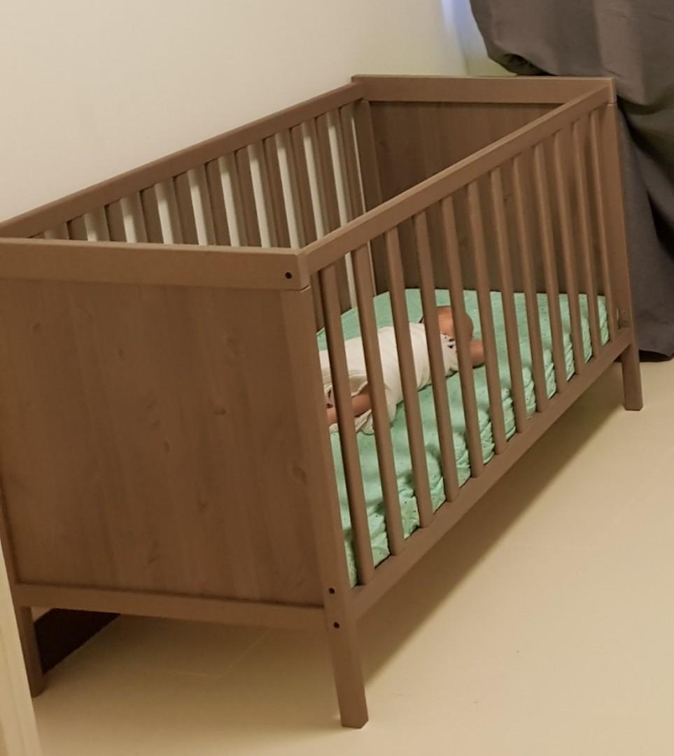 Ikea SUNDVIK baby convertible cot, Furniture & Home Living, Furniture