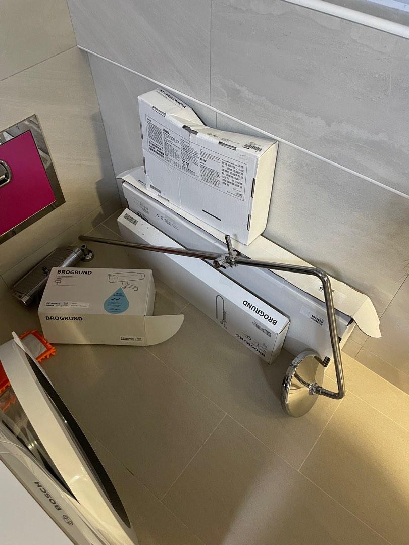 IKEA Voxnan Thermostat Showerhead, Furniture & Home Living, Bathroom