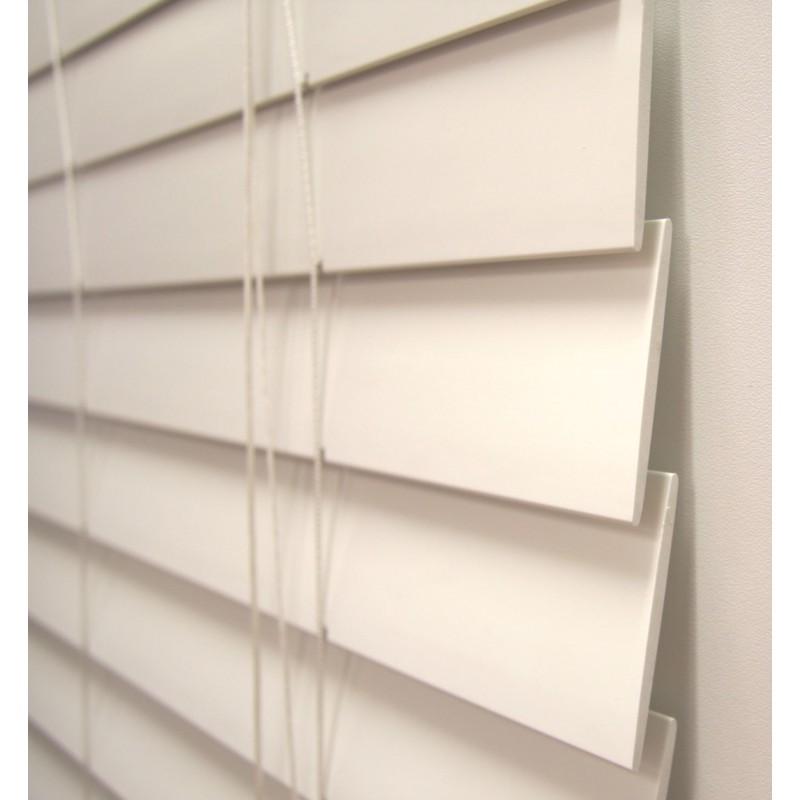 Ikea white wooden blinds, Furniture & Home Living, Home Decor