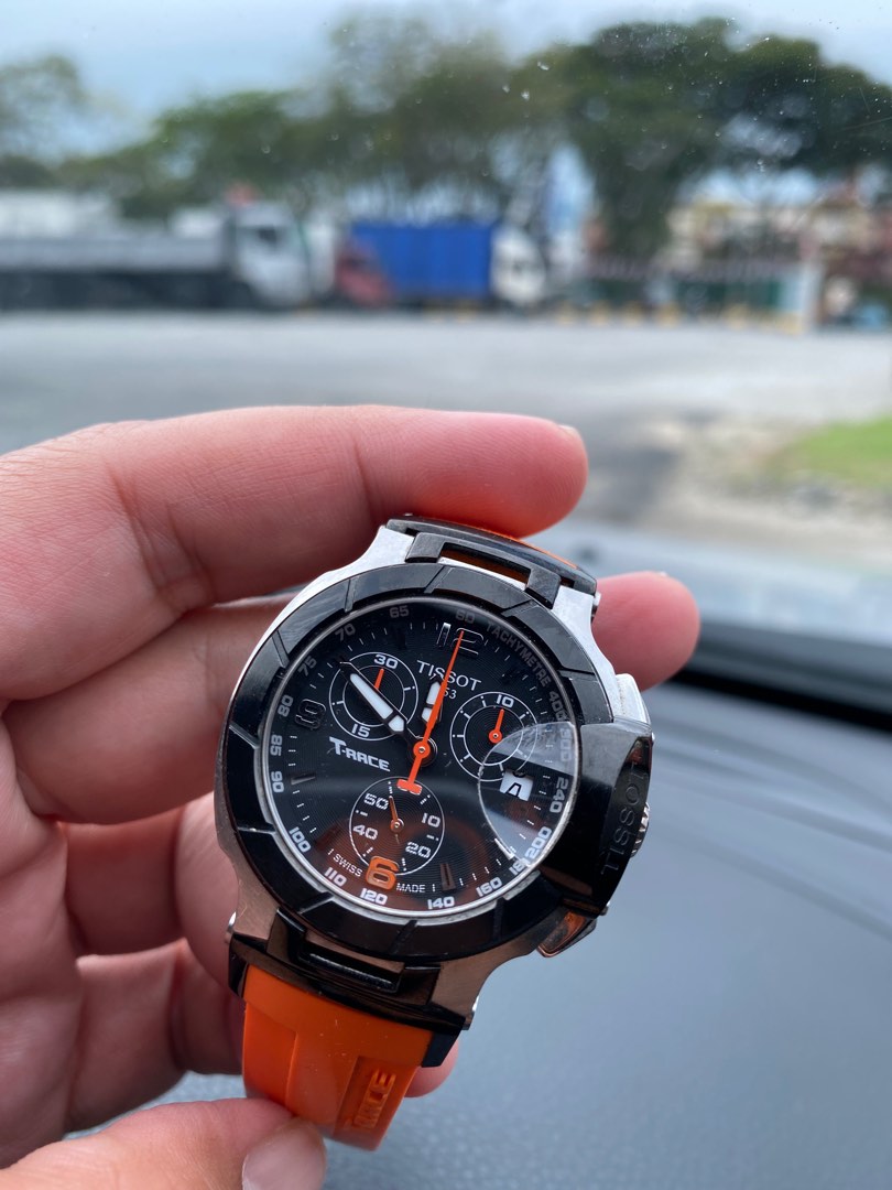 Jam ORIGINAL TISSOT T Race Orange Black for Women