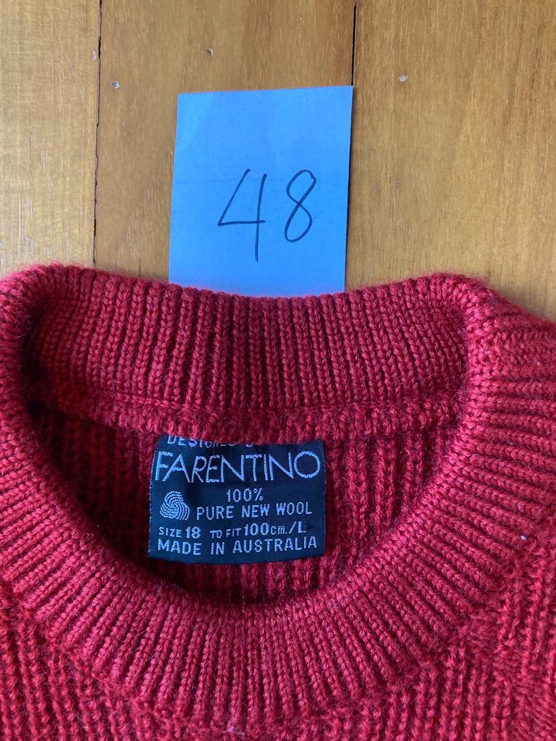 Red clearance wool jumper