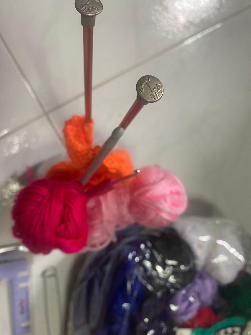 Knitting and crochet set, Hobbies & Toys, Stationery & Craft, Handmade