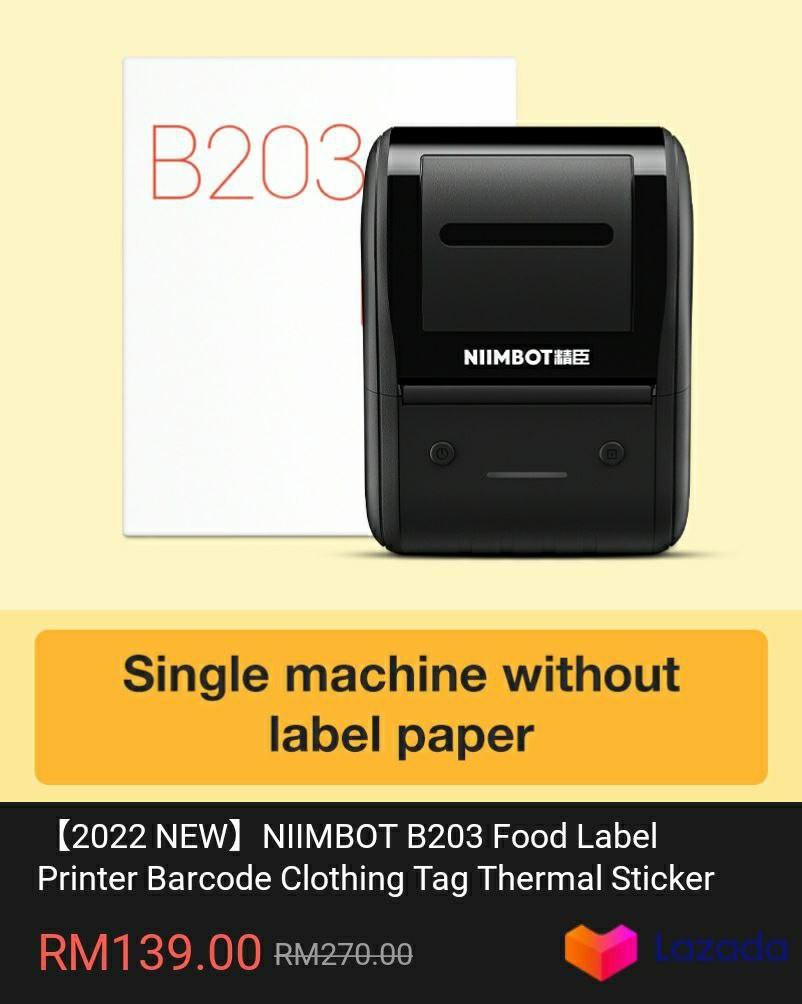 Label Bluetooth Printer Niimbot B203 Computers And Tech Printers Scanners And Copiers On Carousell 1356