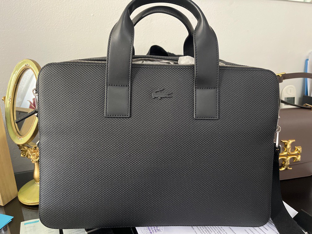 Lacoste laptop/briefcase, Luxury, Bags & Wallets on Carousell
