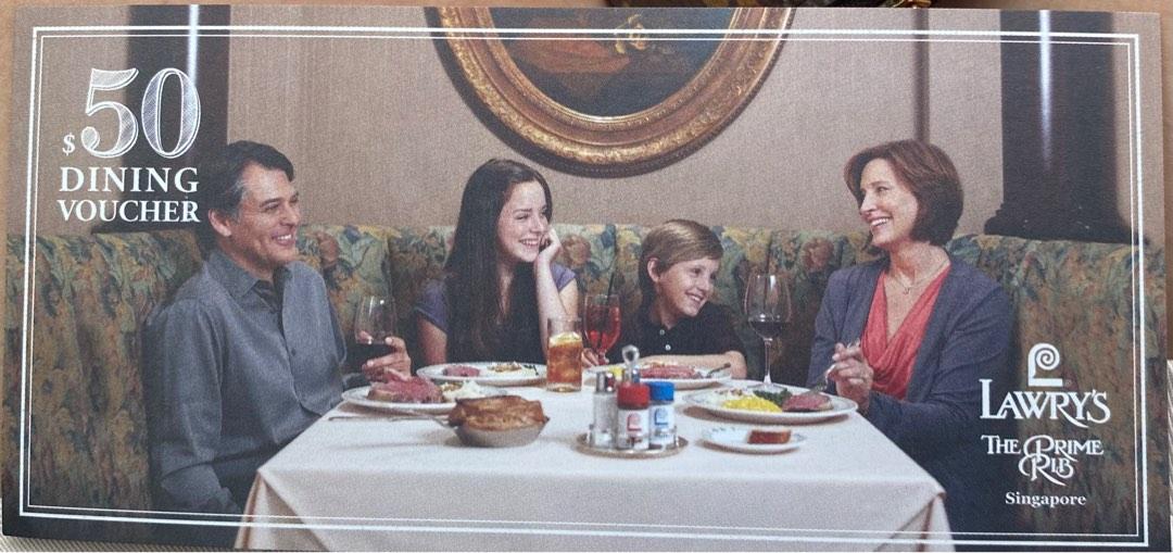 Lawry’s The Prime Rib Voucher, Tickets & Vouchers, Vouchers on Carousell