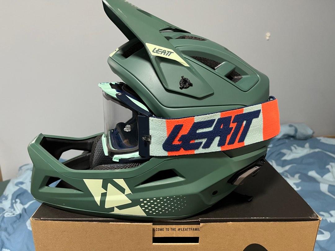 Leatt Enduro 3.0 Full Face Helmet and Goggles, Sports Equipment