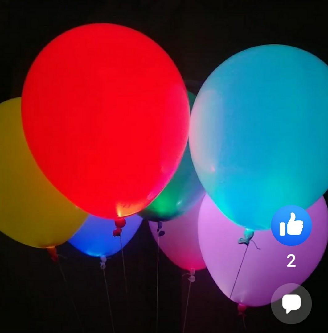 LED Balloons / led balloon on a stick P25 each / flying led balloon