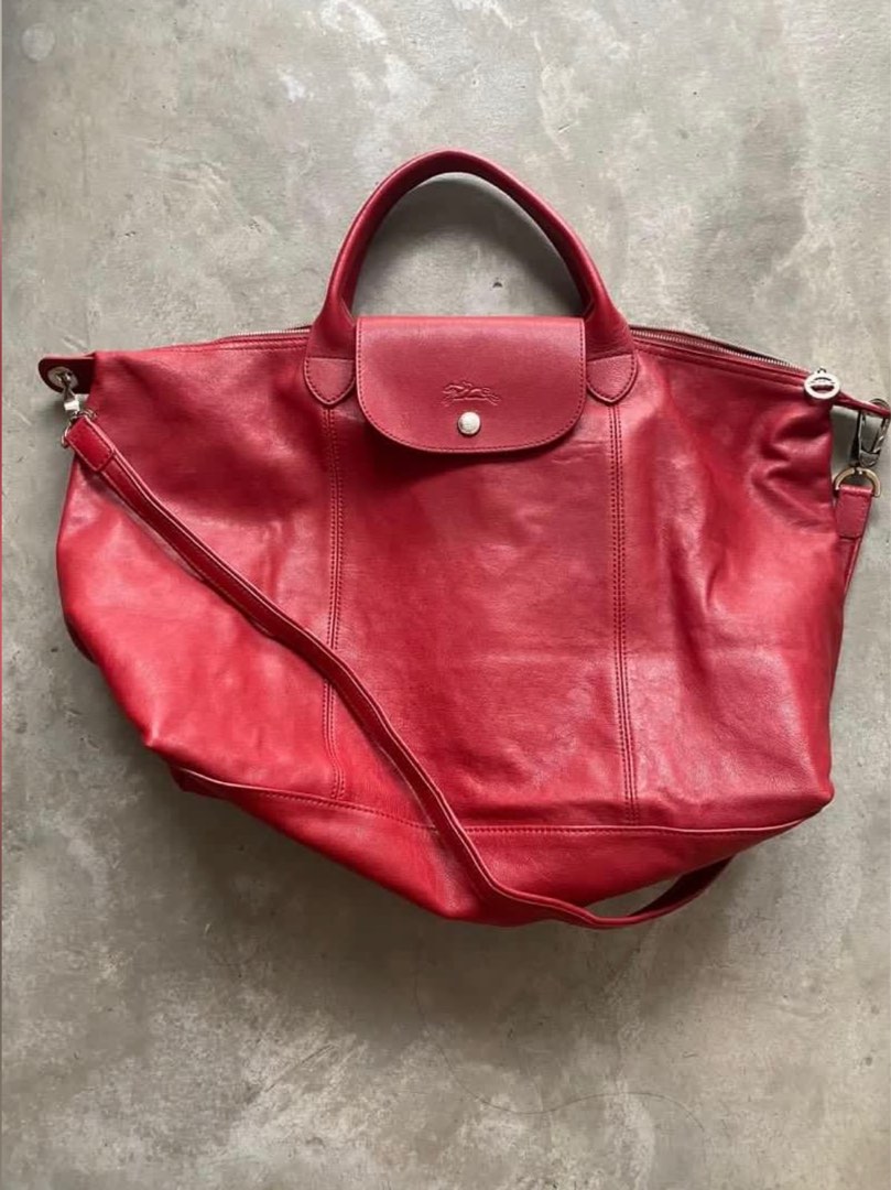 Longchamp cuir large sales
