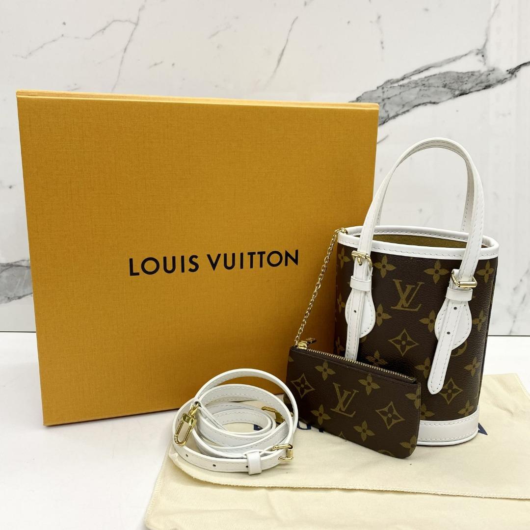 Authenticated Used LOUIS VUITTON Nano Bucket Shoulder Bag M81489