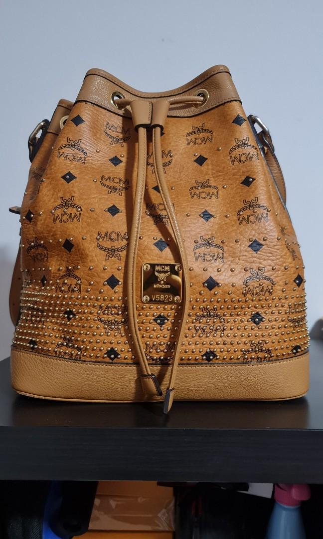 MCM Bucket Bag, Luxury, Bags & Wallets on Carousell