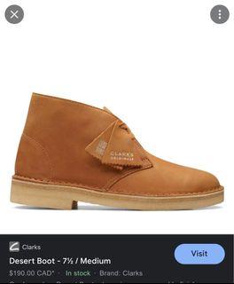 MEN CLARKS DESERT BOOTS ORIGINAL UK 10