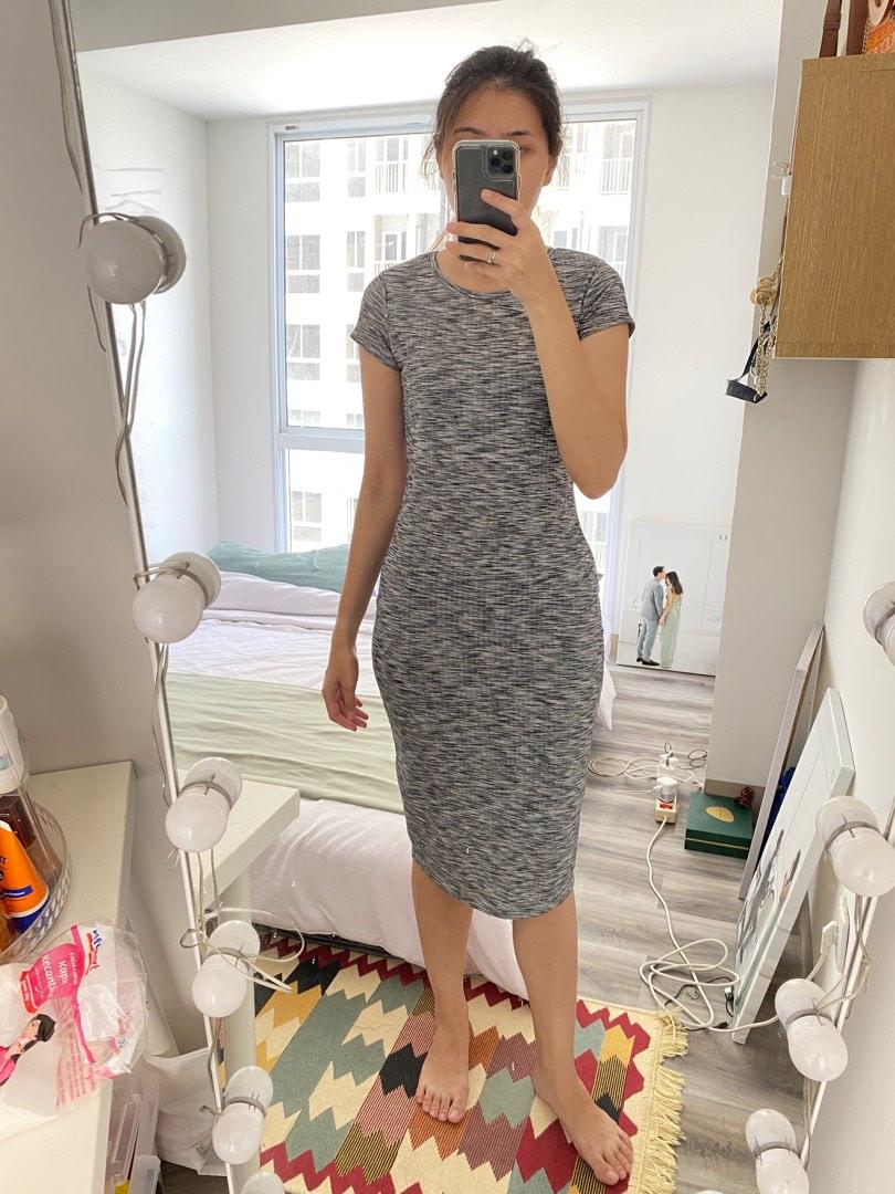 one piece body fit dress One Piece Body Fit Outfit Mididress Premium Brand Cotton On Size XS Long Dress Abu Maxi