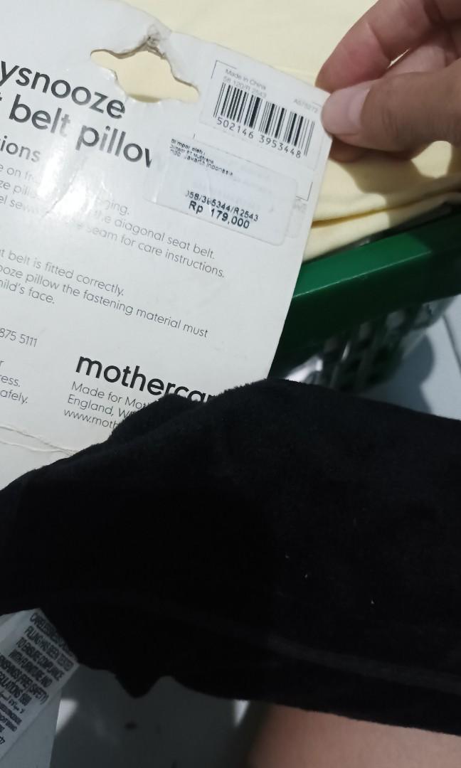 MOTHERCARE COSYSNOOZE SEAT BELT PILLOW