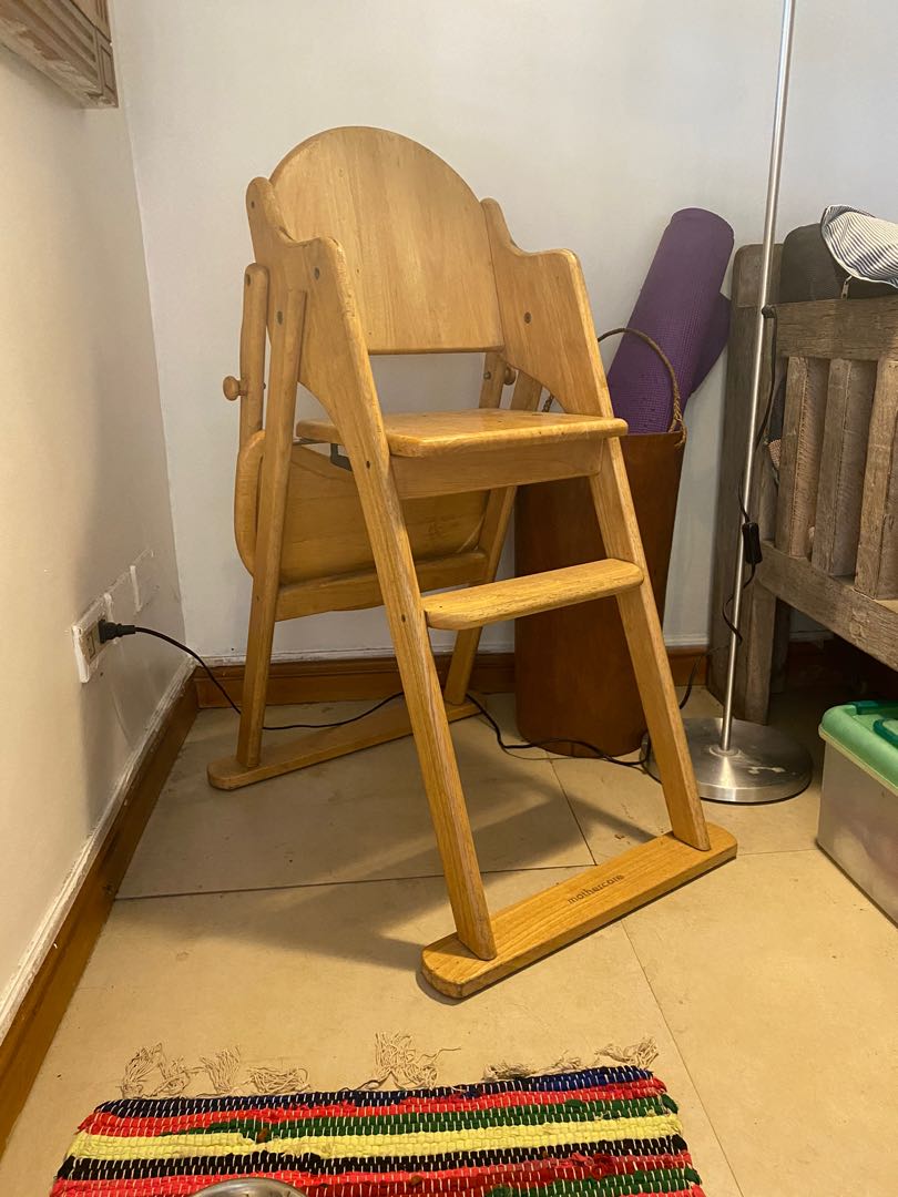 Mothercare wooden high chair, Babies & Kids, Nursing & Feeding, Baby