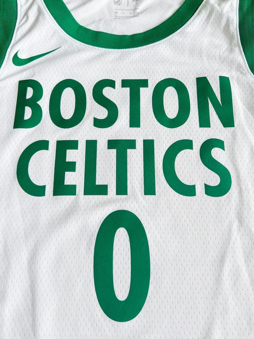 NBA DRI FIT SWINGMAN JERSEY CITY EDITION 2021 NO 0 JAYSON TATUM BOSCEL, Tank Tops, Divise Basket, Clothing, NBA