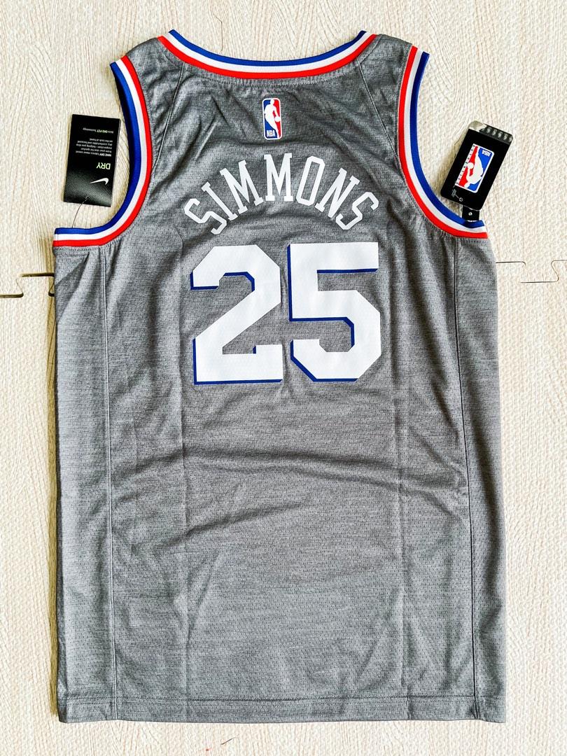 100% Authentic Ben Simmons Nike Sixers City Edition Swingman Jersey Size 44  M