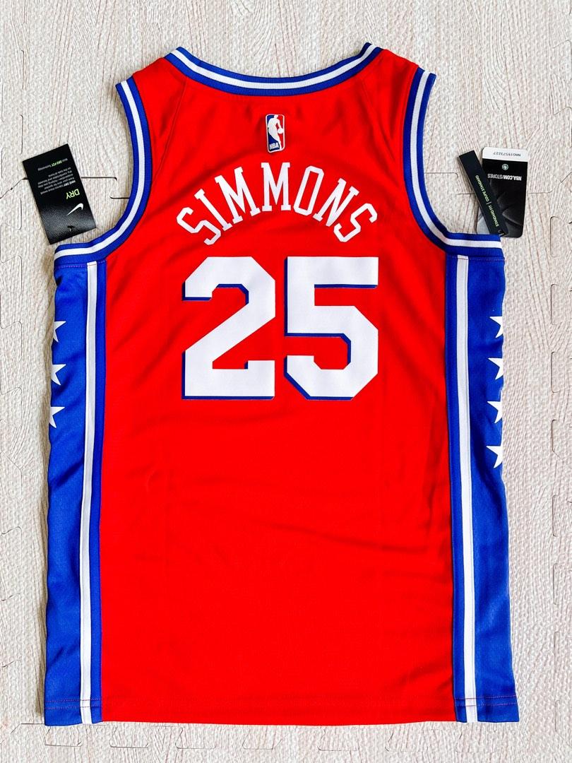 NIKE NBA PHILADELPHIA 76ERS BEN SIMMONS CITY EDITION SWINGMAN JERSEY BLACK  for £80.00